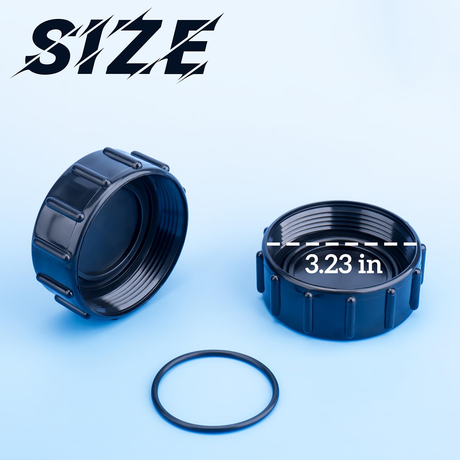Sharutia plastic covers with o-ring grooves for easy fit and storage