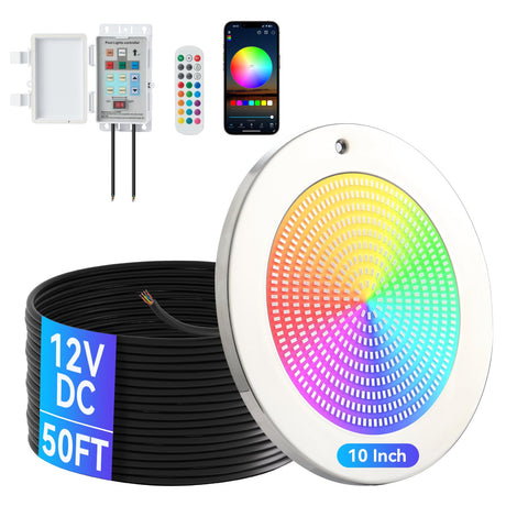 SHASHKA Smart LED pool light assembly for easy installation and integrated control