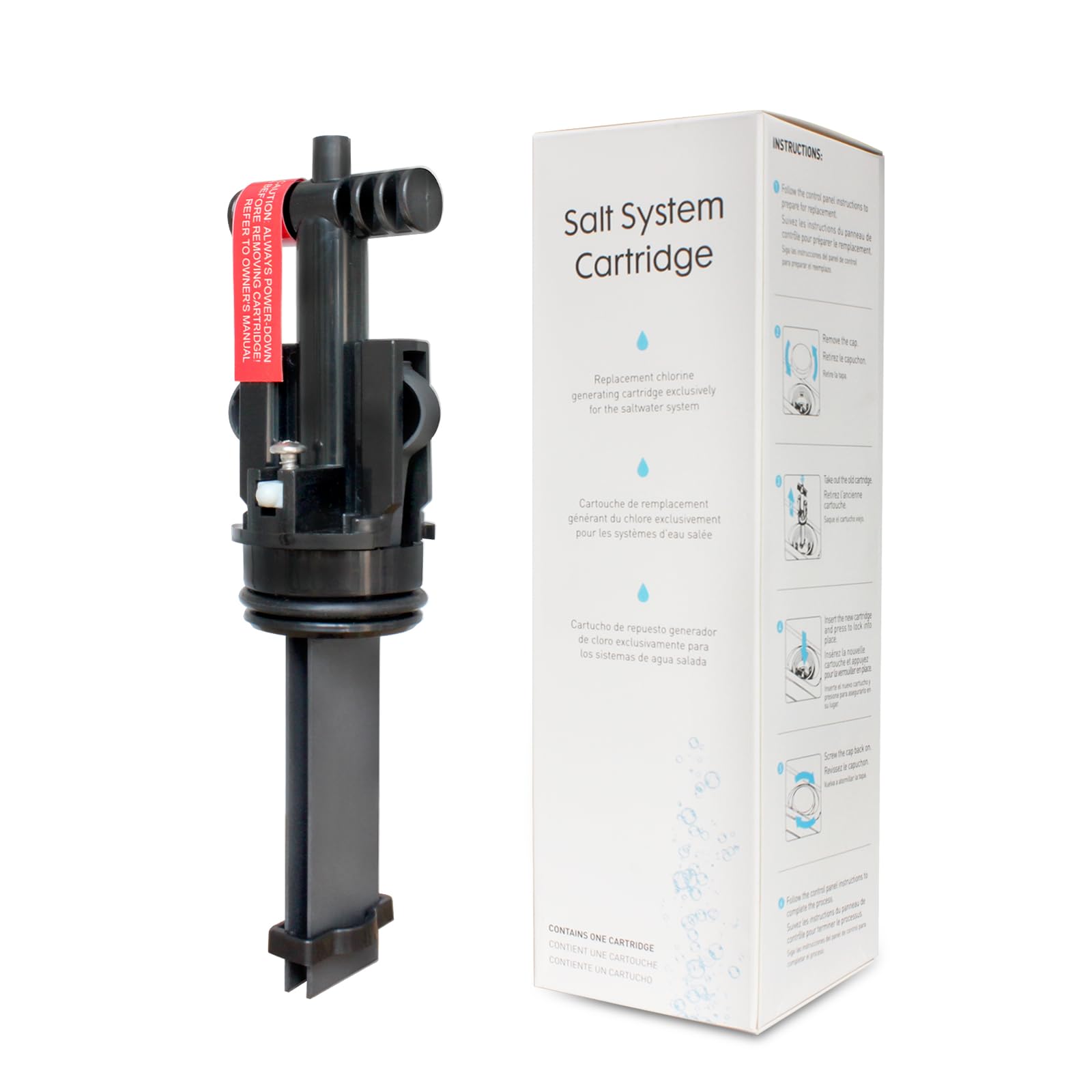 SHAWLBEAR salt system cartridge for hot tub maintaining balanced spa chemistry