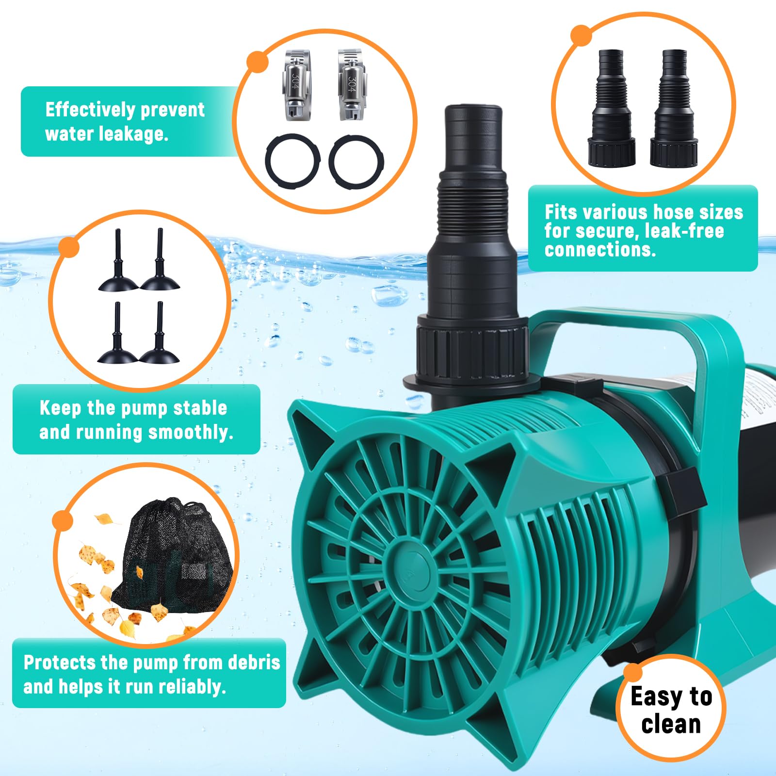 Shcazhcx anti-clog filter maintains clean water flow