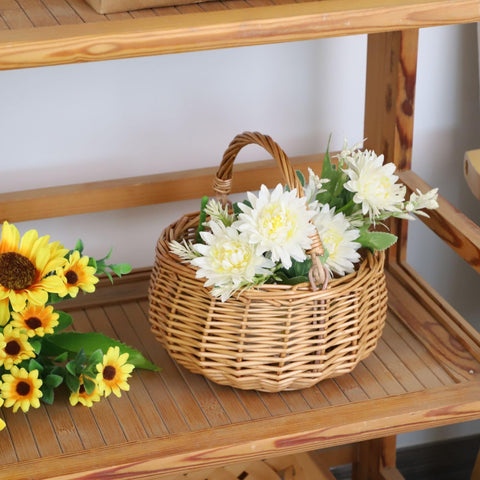 SHCMSADO compact basket doubles as stylish storage in home decor.