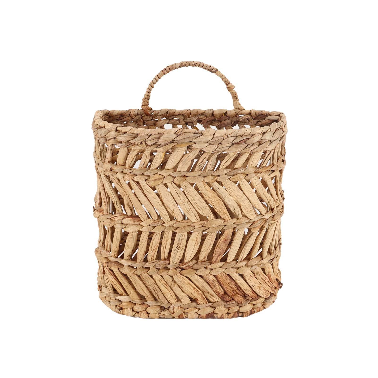 SHCMSADO wicker hanging basket with natural woven design for stylish organization.