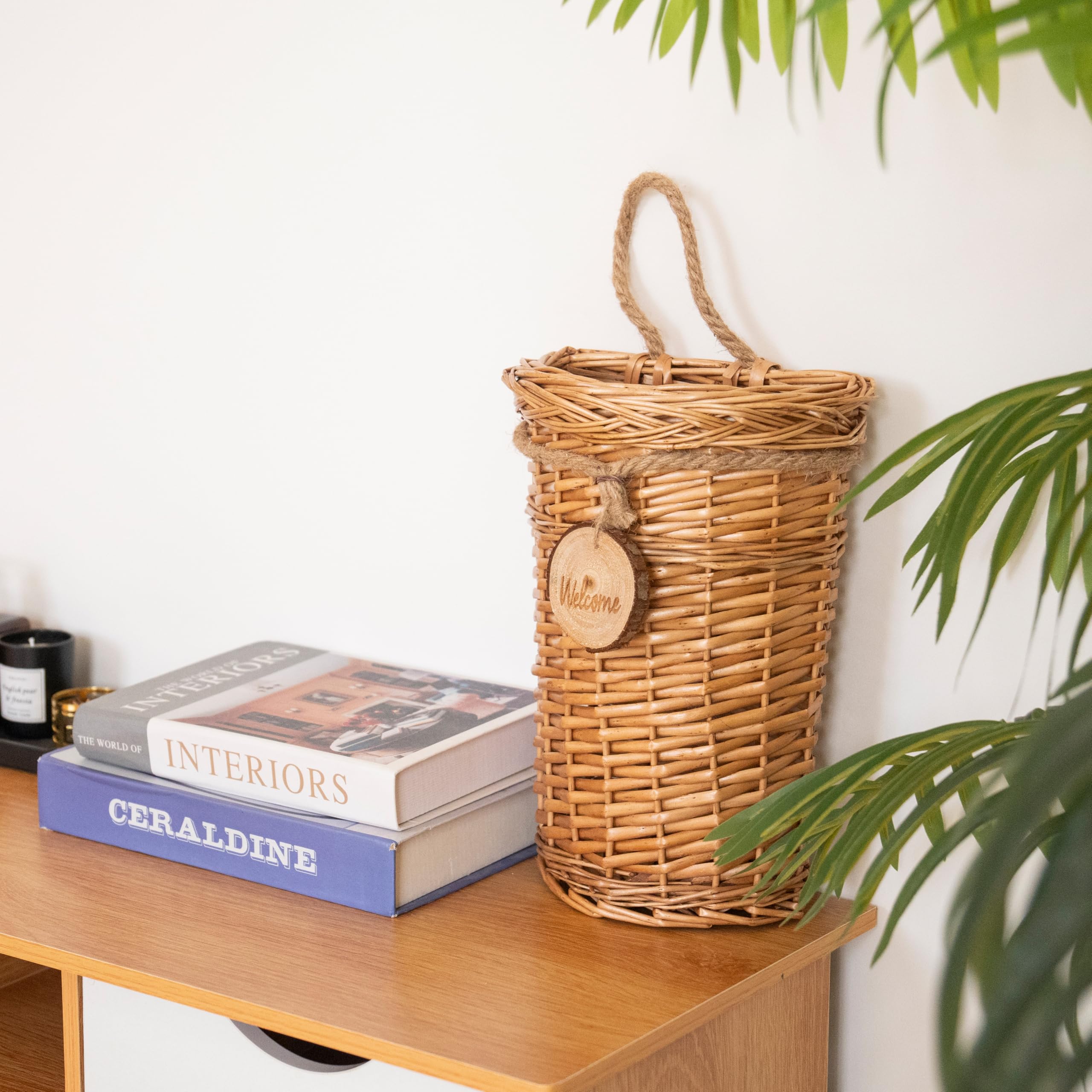 SHCMSADO hanging basket enhancing offices and living rooms with classic charm.