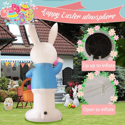 SHDEJTG 12ft bunny outdoor decor enhancing a front yard display