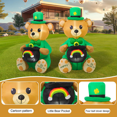 SHDEJTG durable inflatable bear decor suitable for garden or lawn celebrations.