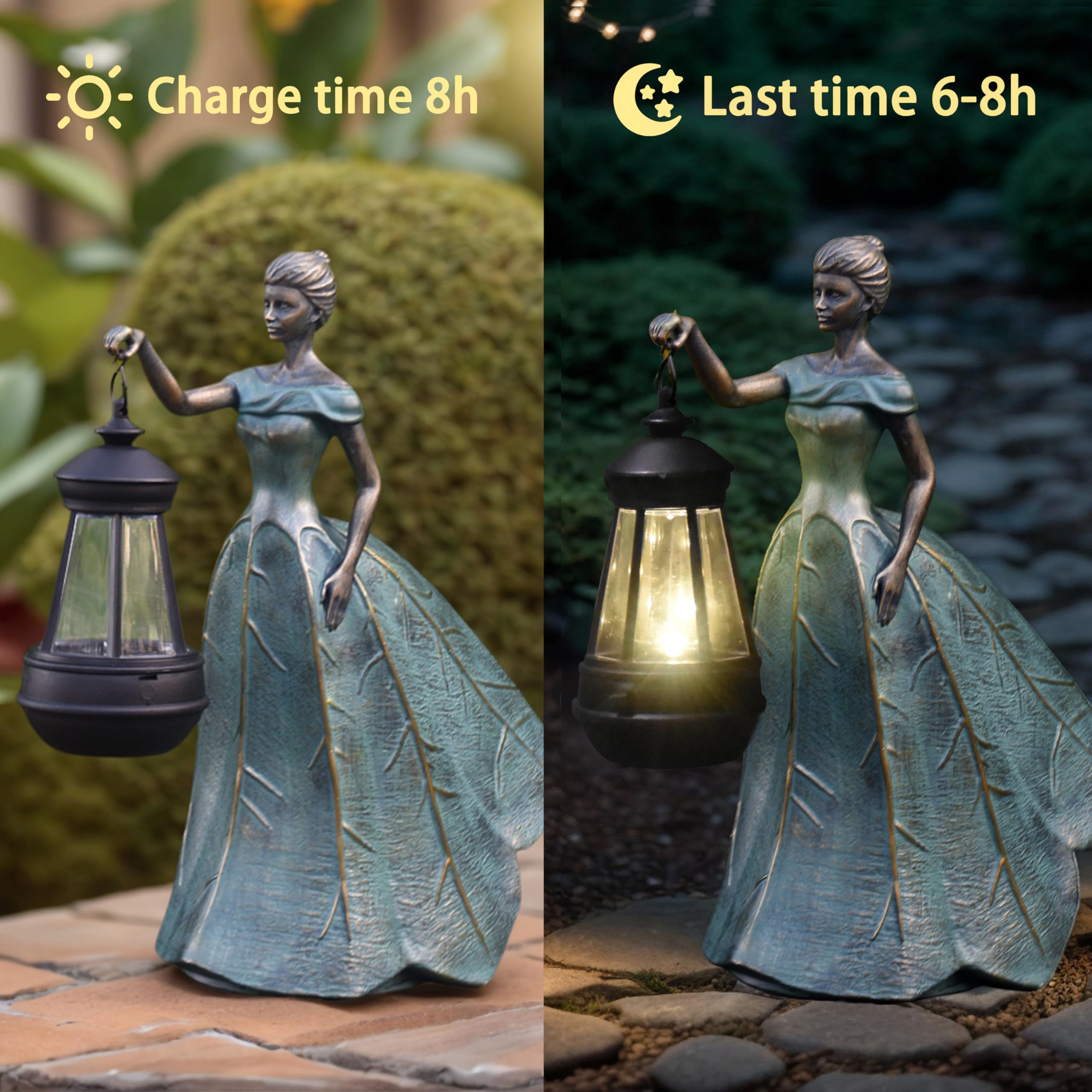 Sheaifun outdoor resin statue withstands sun and rain