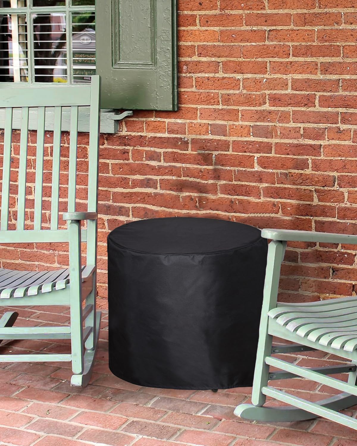 SheeChung fire pit cover is easy to put on and take off.