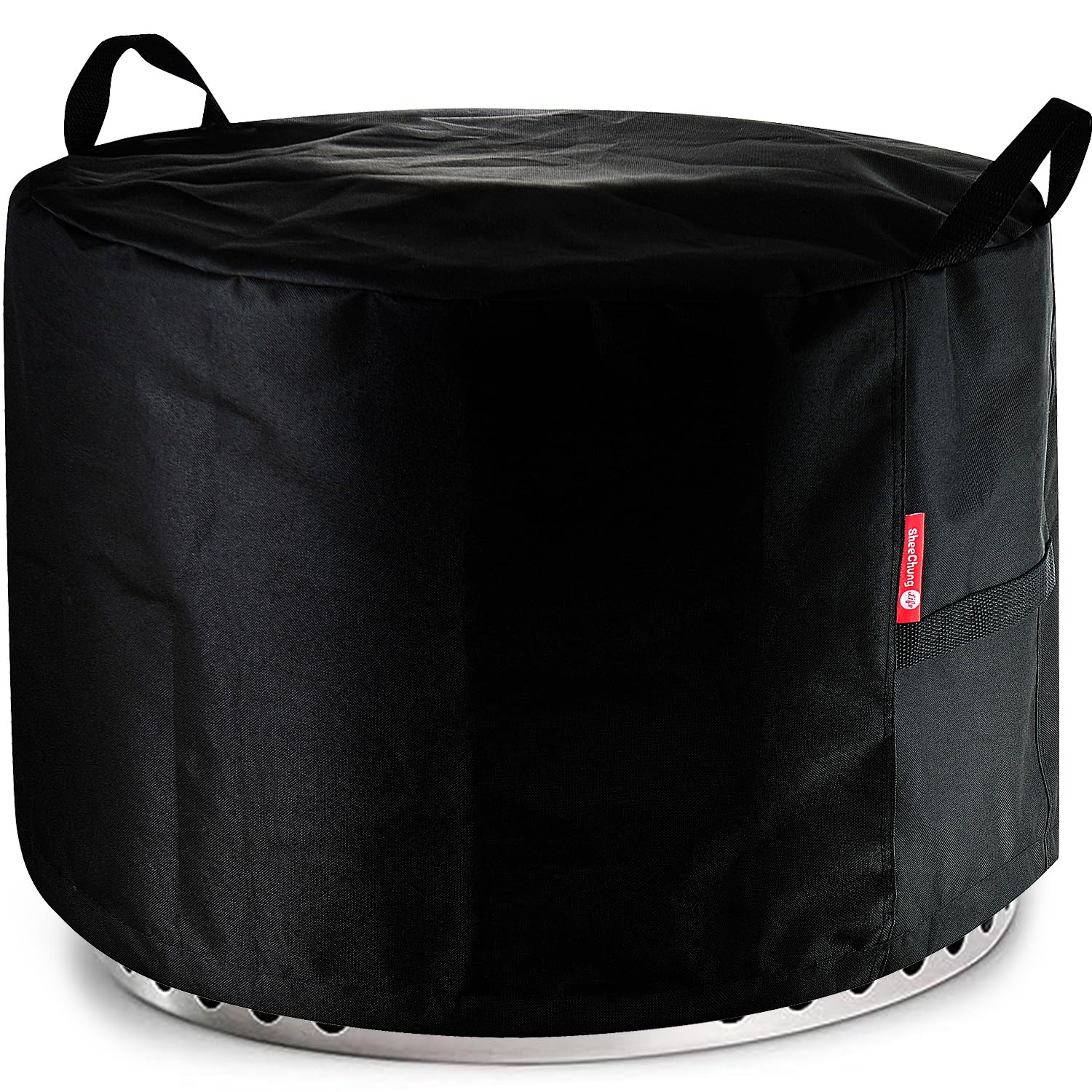 SheeChung fire pit cover fits Solo Stove Bonfire up to 22 inches for weather protection.