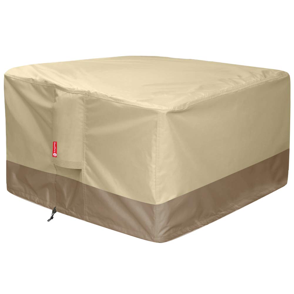 SheeChung square 36 inch fire pit cover delivering full coverage for outdoor pits.