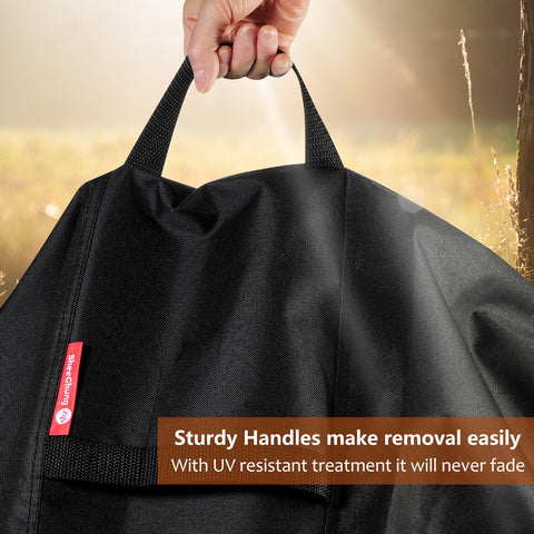 Top handles simplify placement and removal.