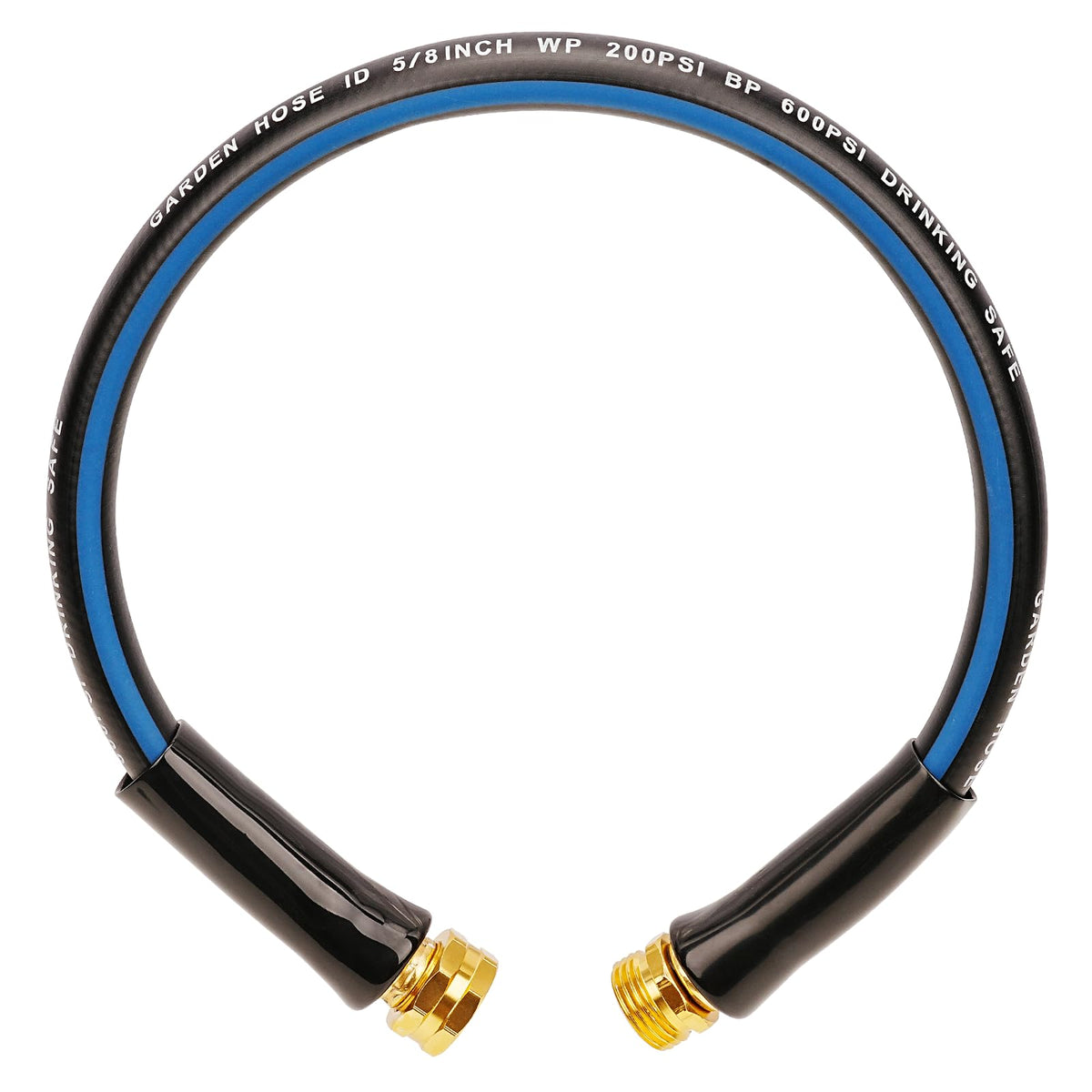 SheeChung short garden hose 2ft with 5/8-inch connector for easy faucet hookup
