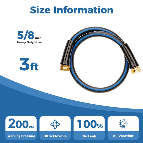 SheeChung hose showing female-to-female 3/4 GHT connector for easy reel connections