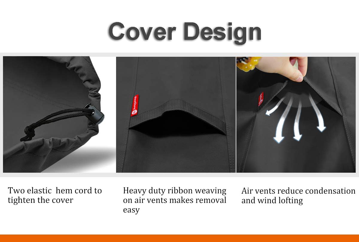 SheeChung waterproof cover guards against rain, snow, and dirt.
