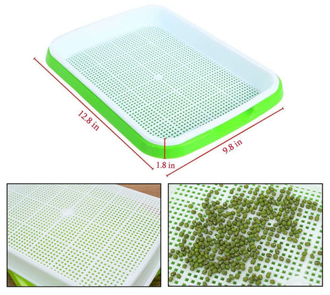SHEING Seed Sprouter Tray BPA-free material emphasizing safe, reusable sprouting.