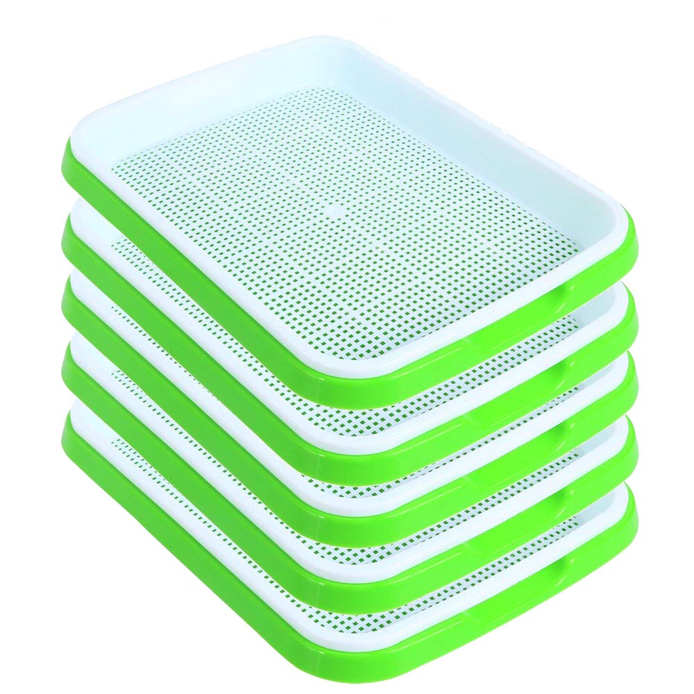 SHEING Seed Sprouter Tray top view showing compact, breathable design for quick germination.