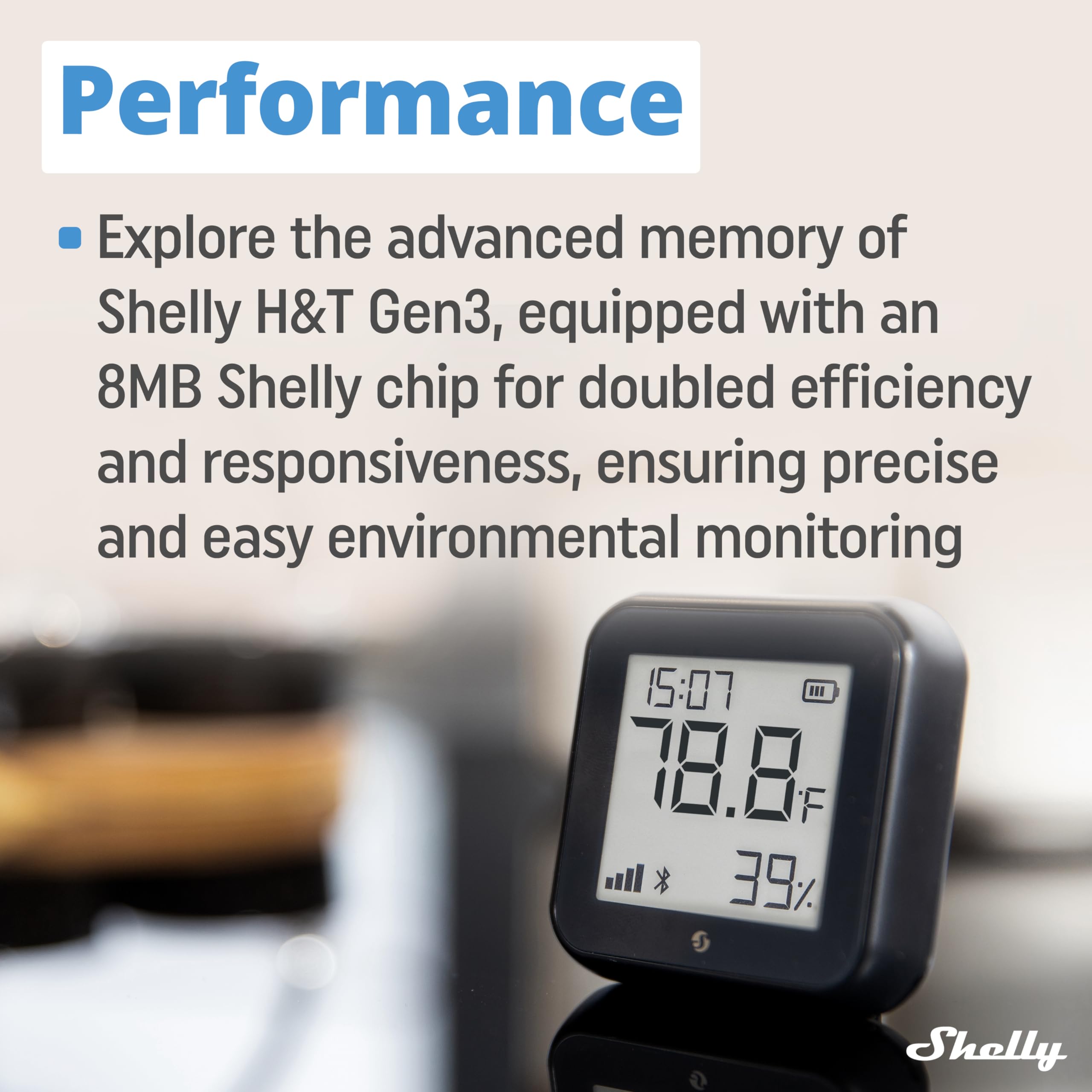 Shelly H&T Gen3 Black bathroom fan automation for moisture control