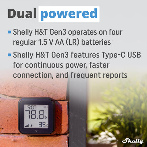 Shelly H&T Gen3 Black warranty and support information from Shelly