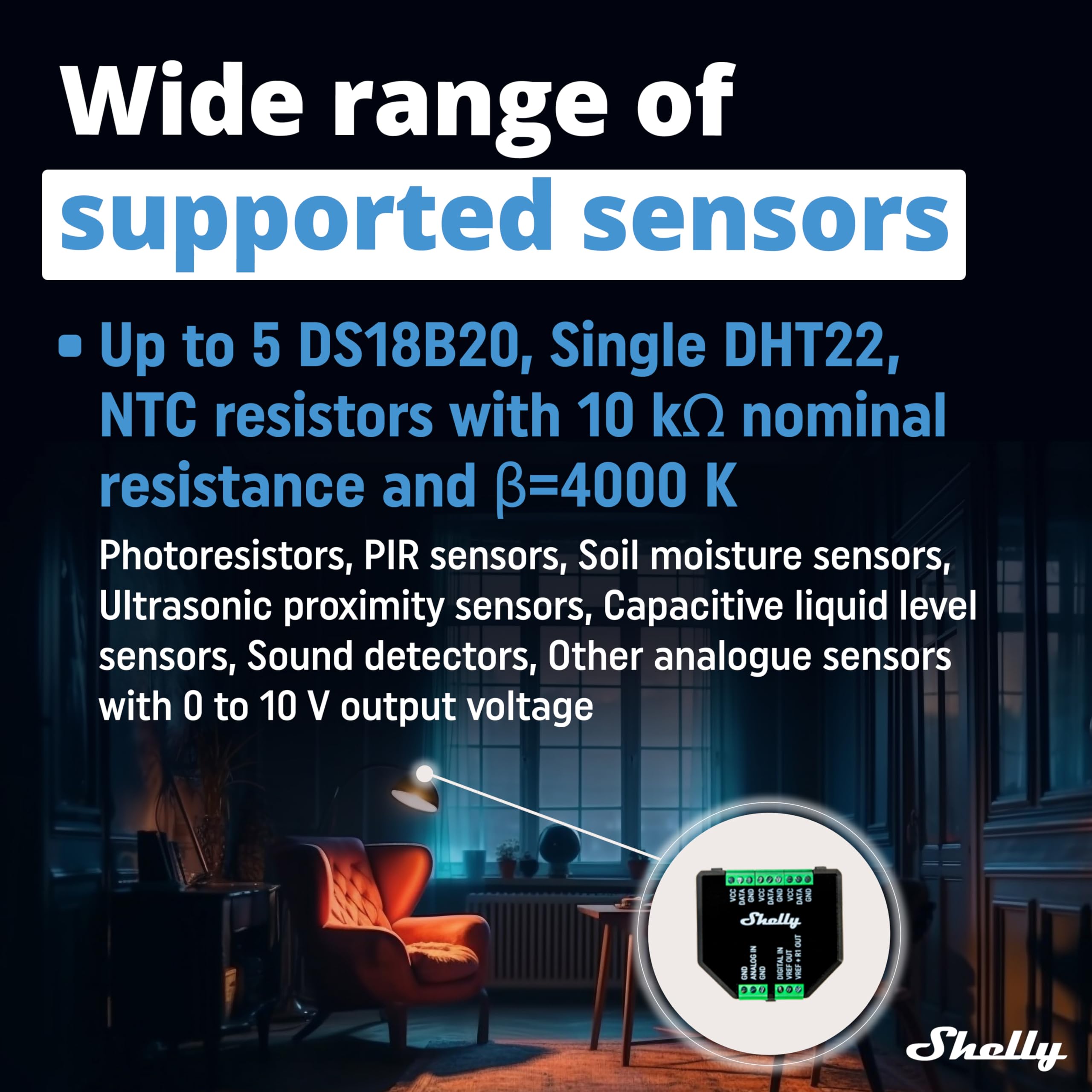 Automation scenarios triggered by weather and sensors