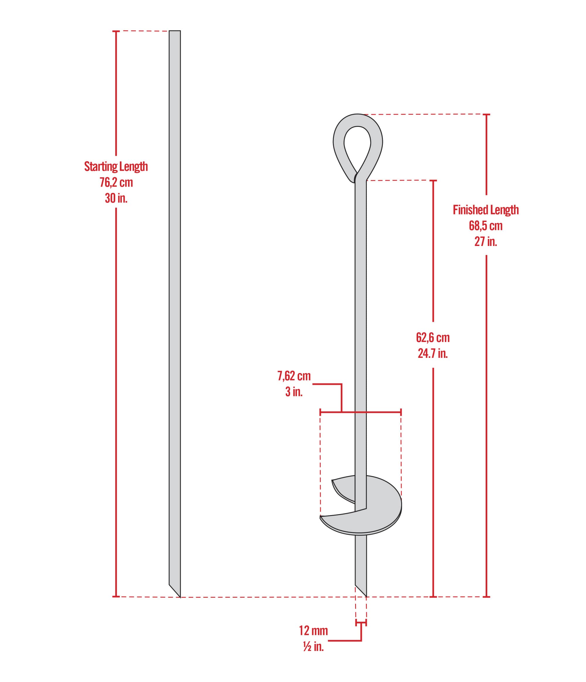 One-year warranty note for ShelterLogic ShelterAuger anchors