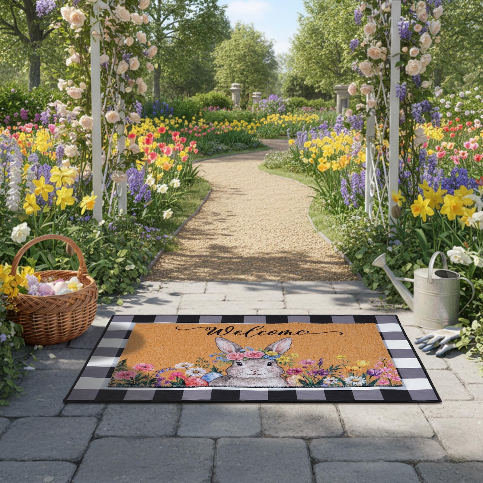 Shemilly crystal velvet mat offers soft feel and resilience for interiors