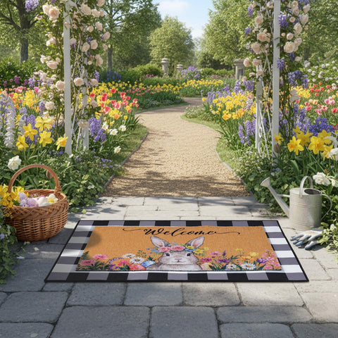 Shemilly crystal velvet mat offers soft feel and resilience for interiors