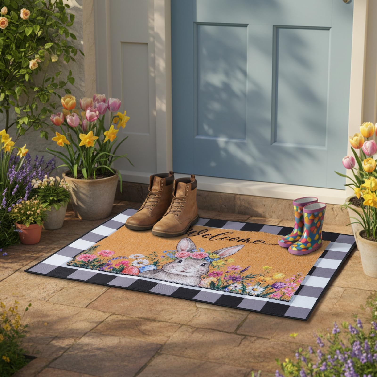 Shemilly large two-piece mats fit generous entryways and high-traffic areas