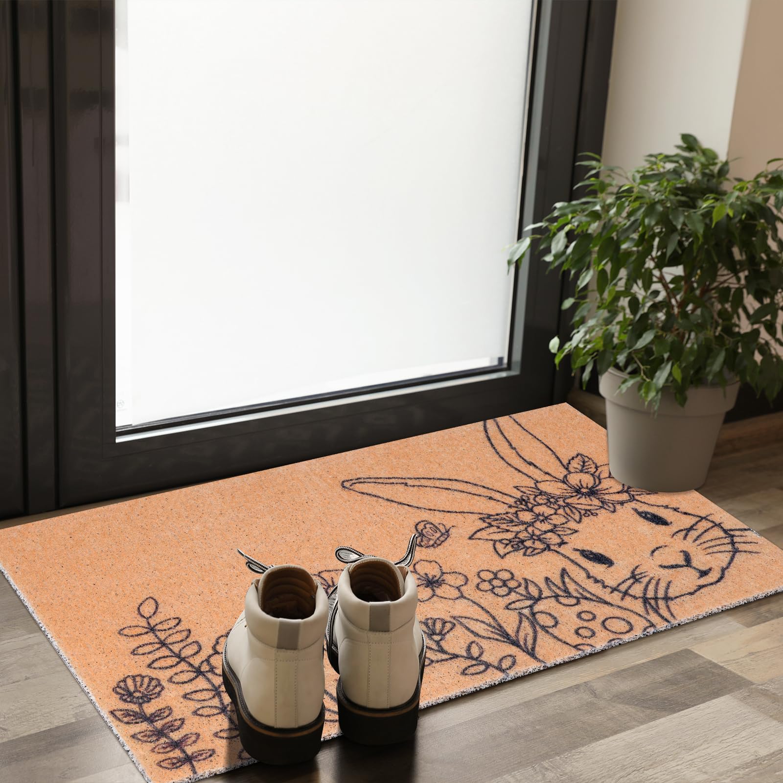 Shemilly porch front door mat shields floors from dirt
