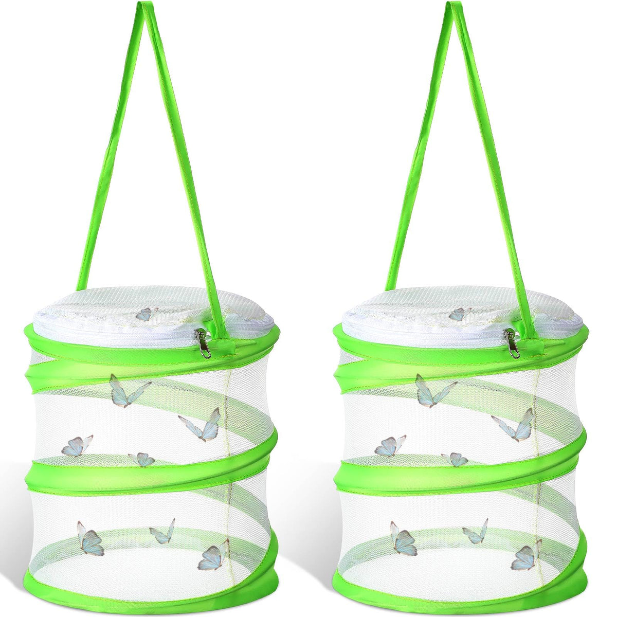 Sherr butterfly habitat foldable cage for easy transport and compact storage.