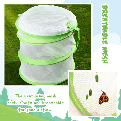 Sherr butterfly habitat washable bottom simplifies cleaning after viewing sessions.