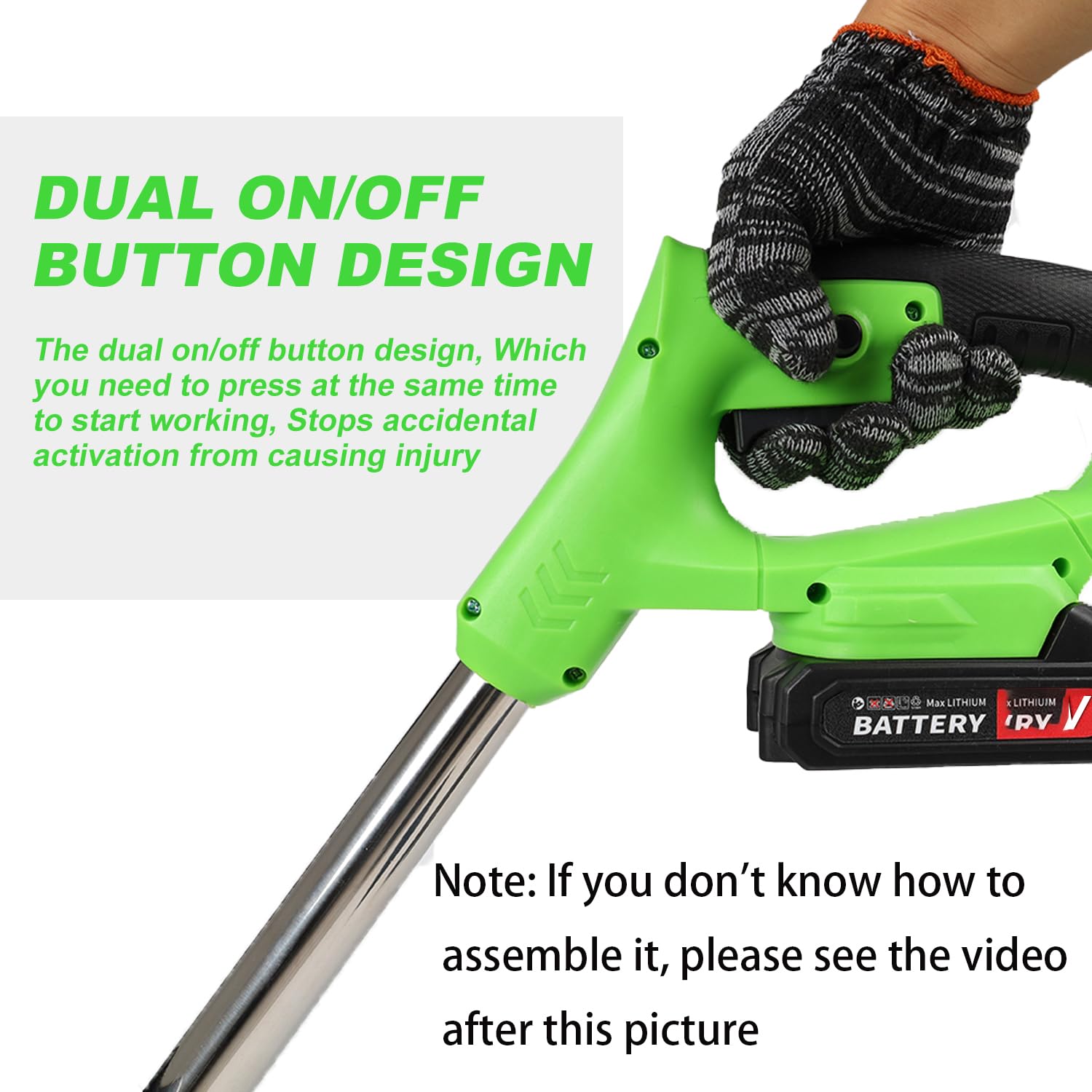 SHGYMY Electric Weed Wacker lightweight design reduces user fatigue.