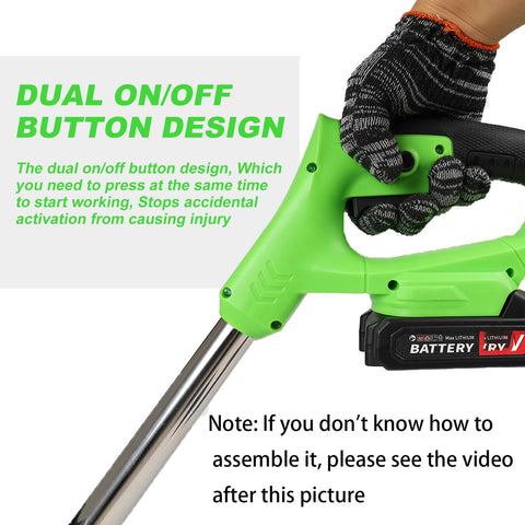 SHGYMY wheel-assisted weed trimmer for stable operation.