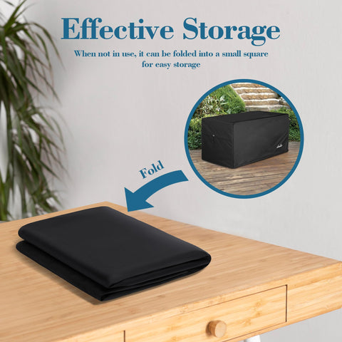 Shieldo deck box cover with full-coverage design protecting from sun, rain, hail, and dust.