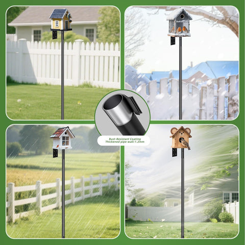 SHIJING 92-inch height option fits tall feeders in larger landscapes