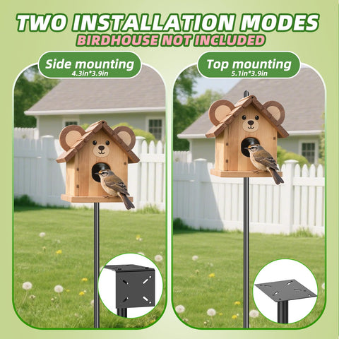 SHIJING outdoor decor pole blends with garden spaces to attract birds