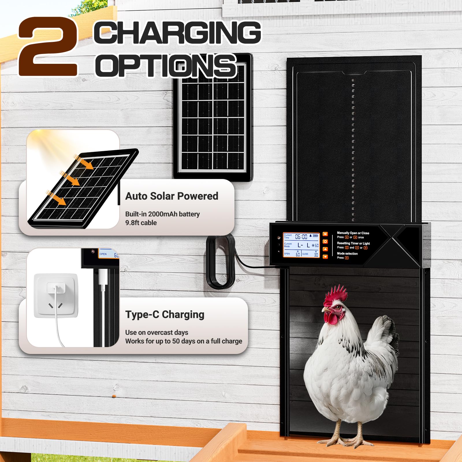 Shikha solar panel and battery enable eco-friendly, independent operation.