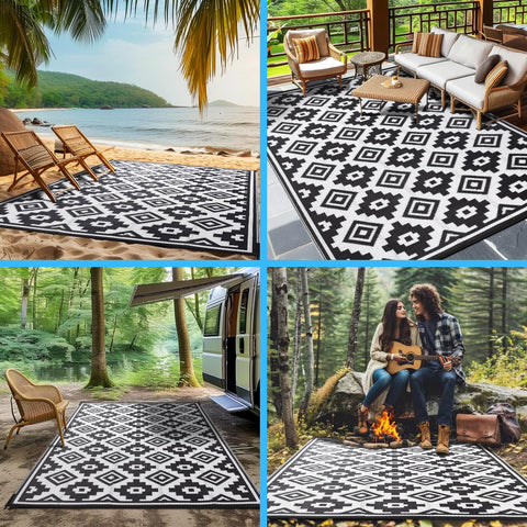 Shilucheng backyard carpet on balcony, enhances outdoor aesthetics.