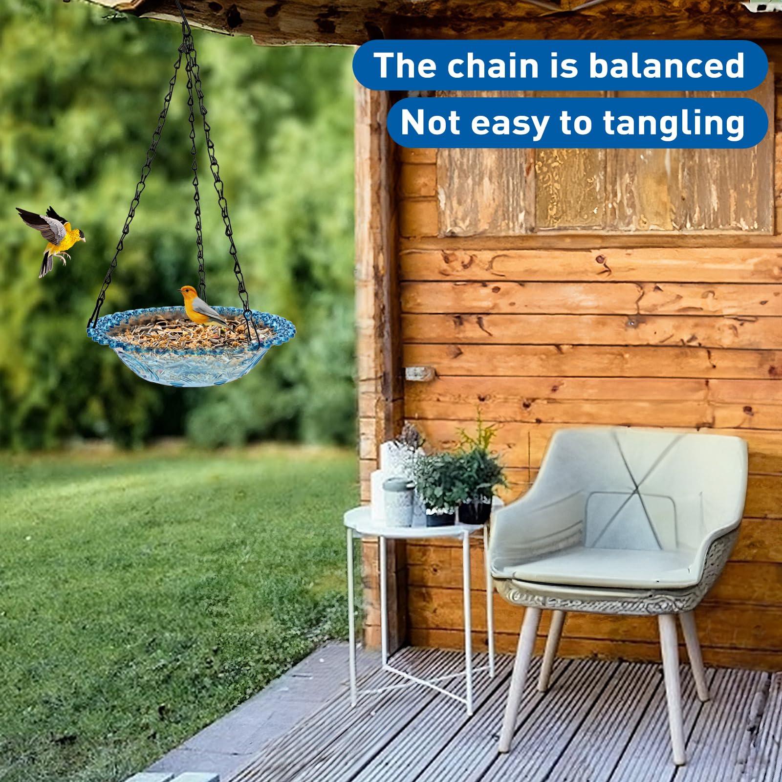 ShiMeiDing hollow-edge perch provides comfortable resting space for birds.