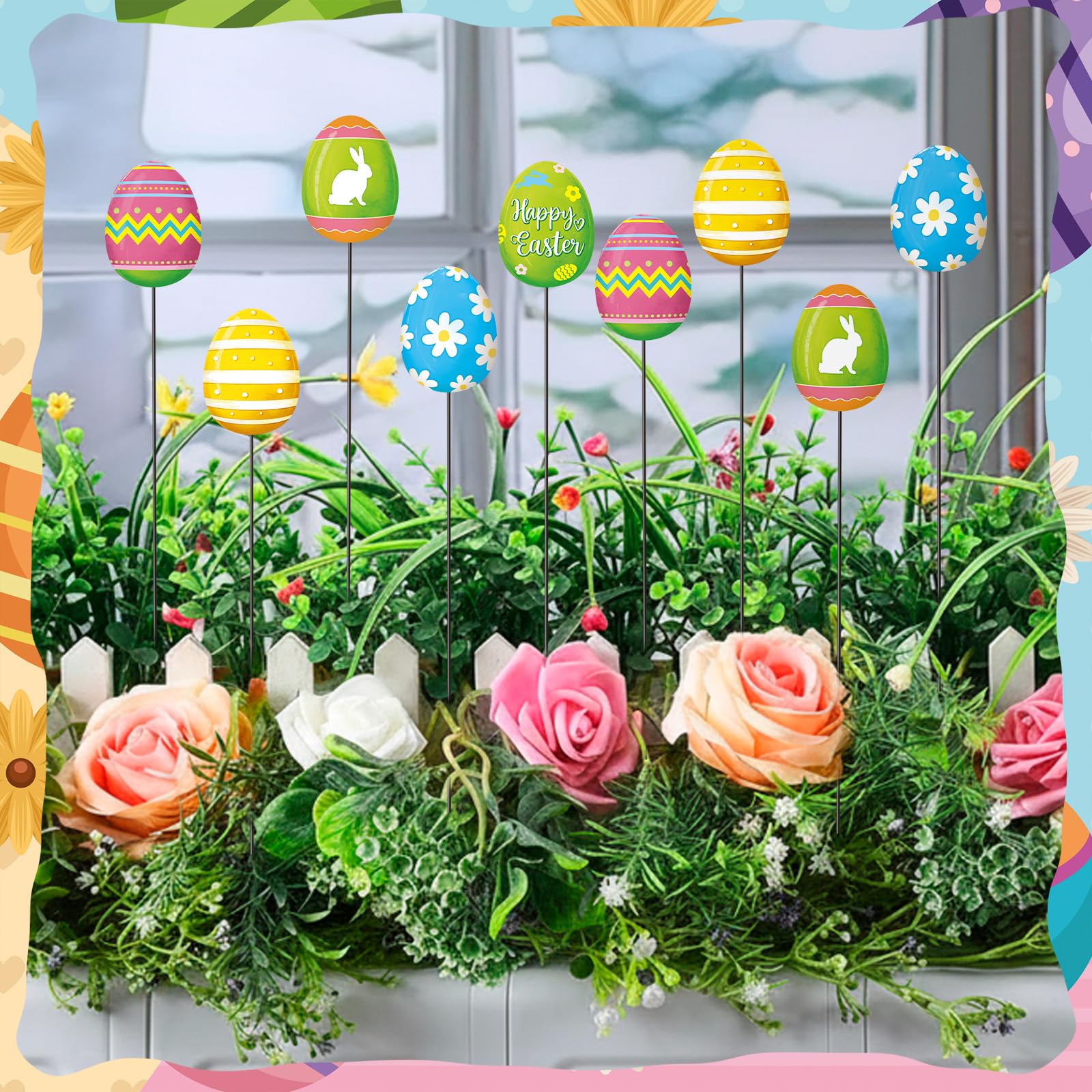 Shimeyao colorful eggs add playful touch to porch and patio.