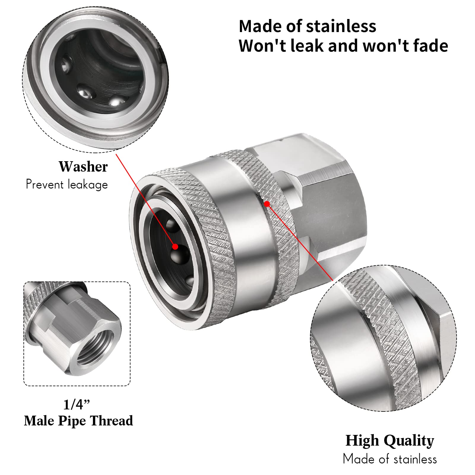 Shimeyao easy-to-assemble connectors simplify connections for hoses and pumps.