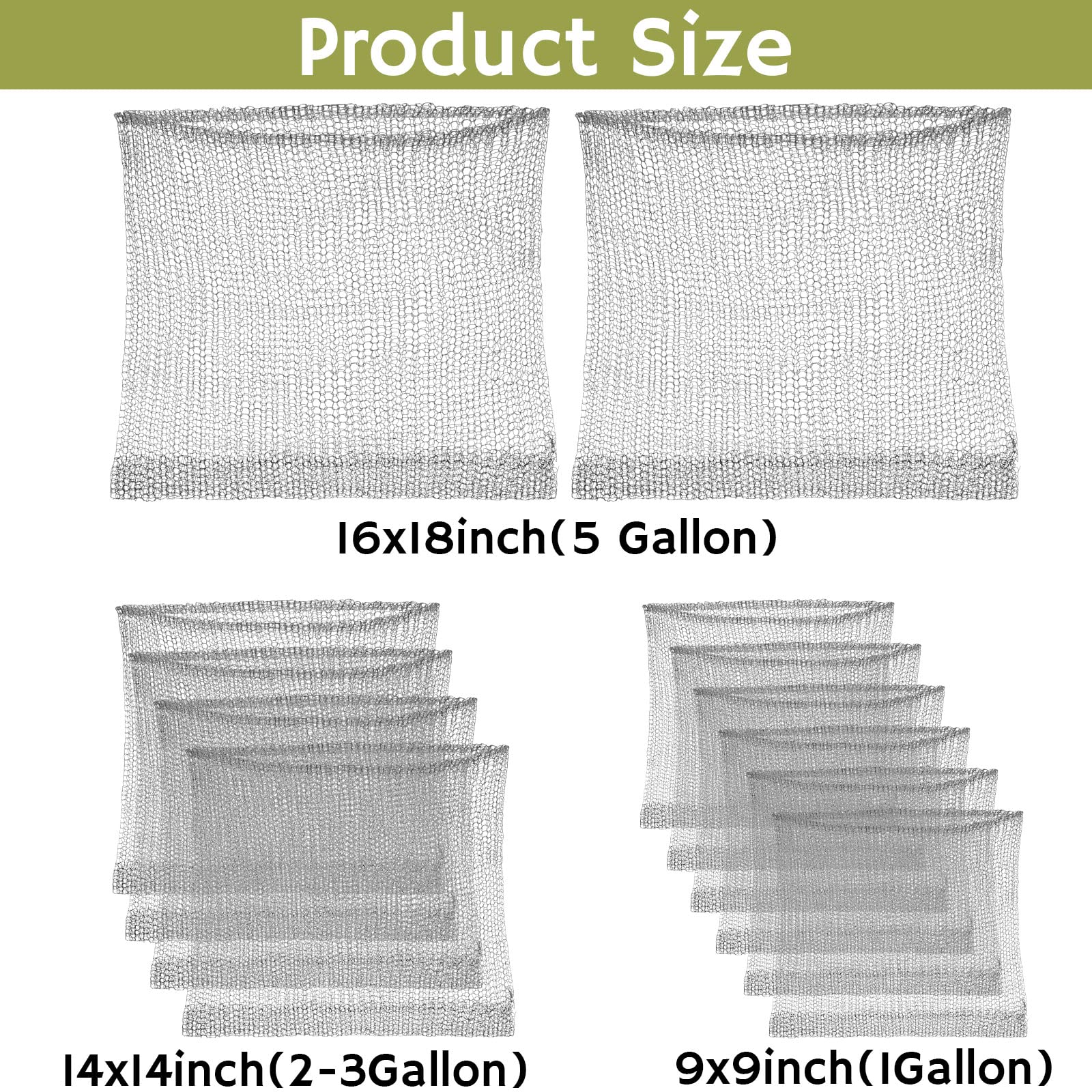 Shimeyao gopher basket 14x14 inch protects root zone for vegetables