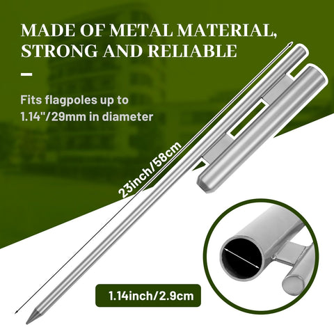 Shimeyao heavy-duty metal stake resists wind for durable displays
