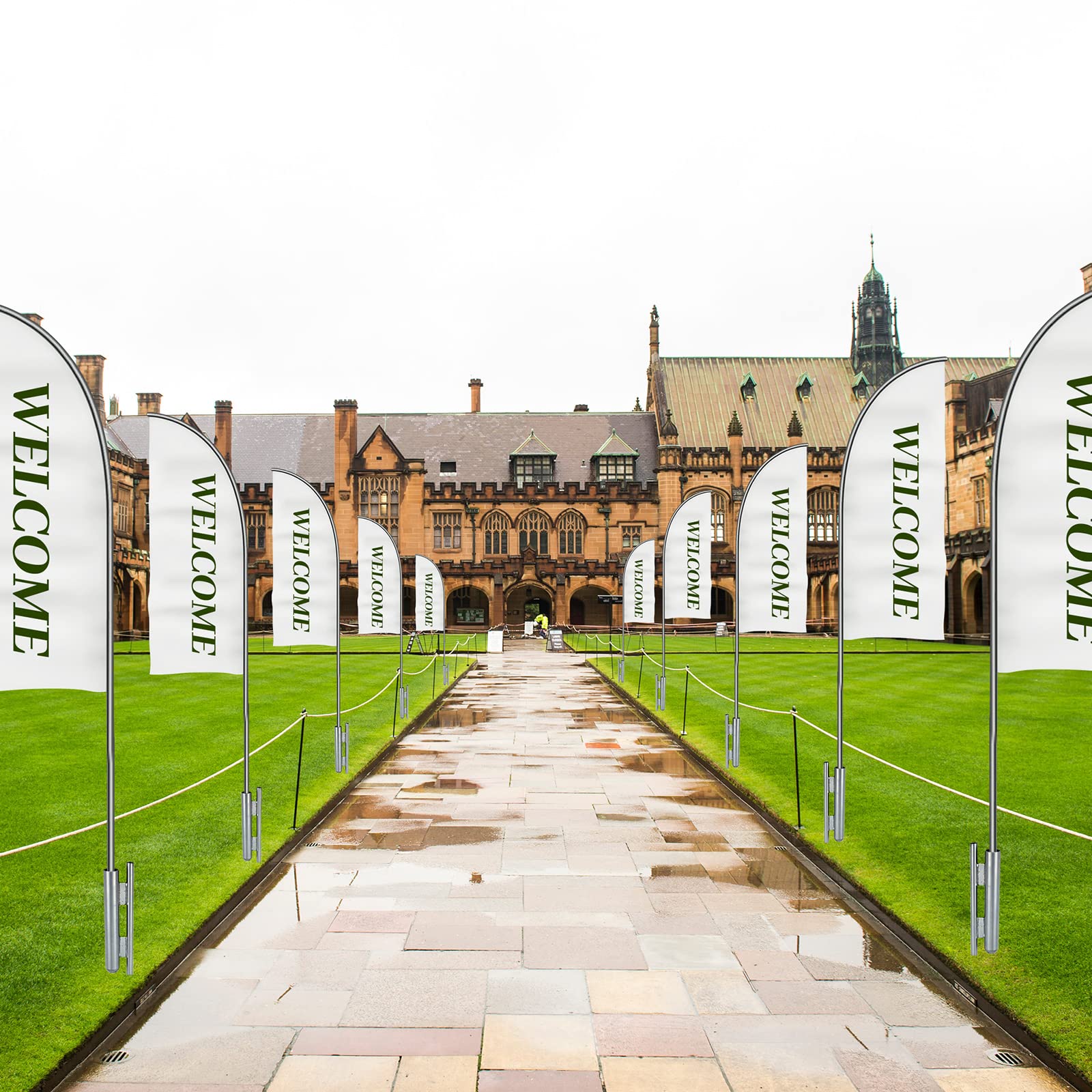 Shimeyao ground stake provides sturdy support for fluttering banners
