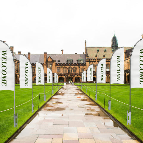 Shimeyao ground stake provides sturdy support for fluttering banners