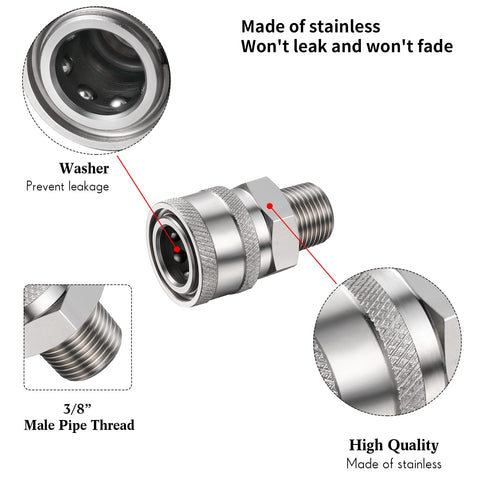 Shimeyao quick-connect fittings in use for hoses and pumps.