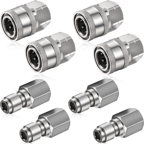 Shimeyao 1/4-inch quick connect fitting ready for fast, secure connections.