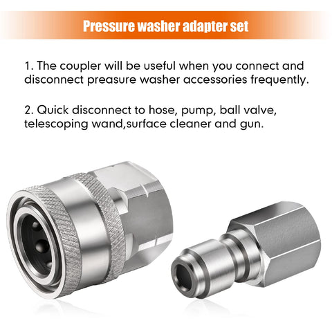 Shimeyao adapter set pictured for versatile use on pumps, valves, and cleaners.