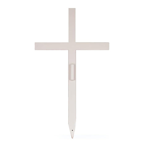 SHINCEL memorial cross used for pet memory marker in yard