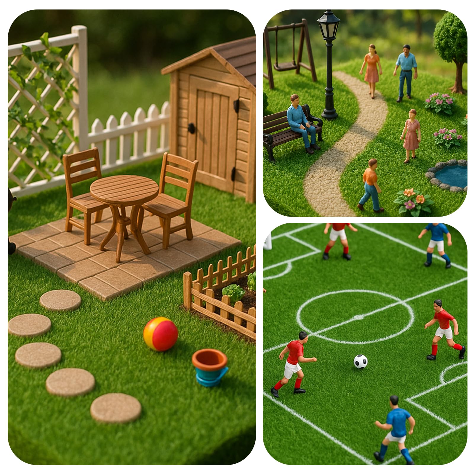 Shindel 12-pack grass squares enhance kid-friendly science projects and classrooms.