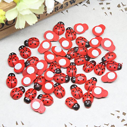Shindel wooden ladybugs for wreaths and seasonal party decor.