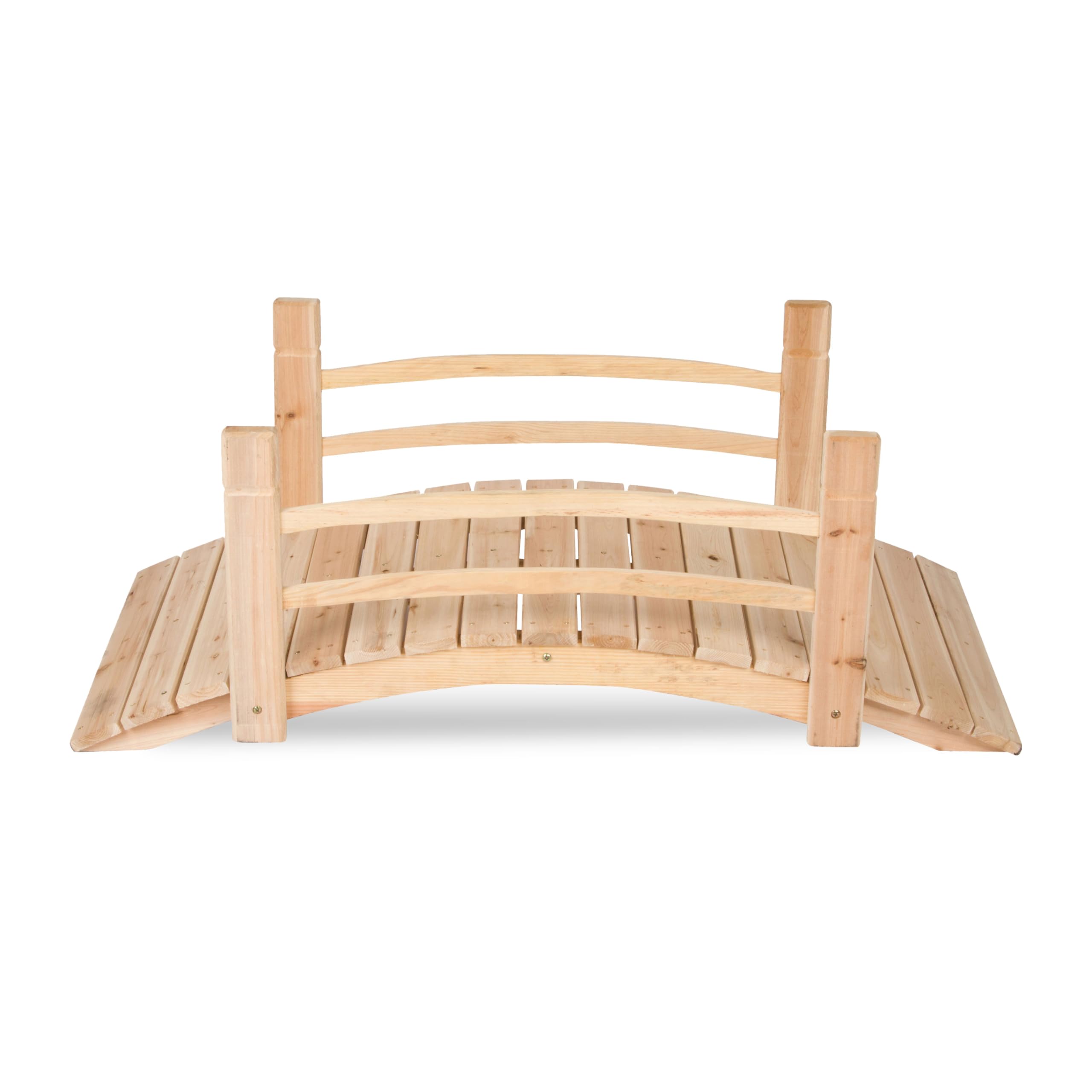 Shine Company 4980N cedar wood bridge close-up reveals grain and joints.